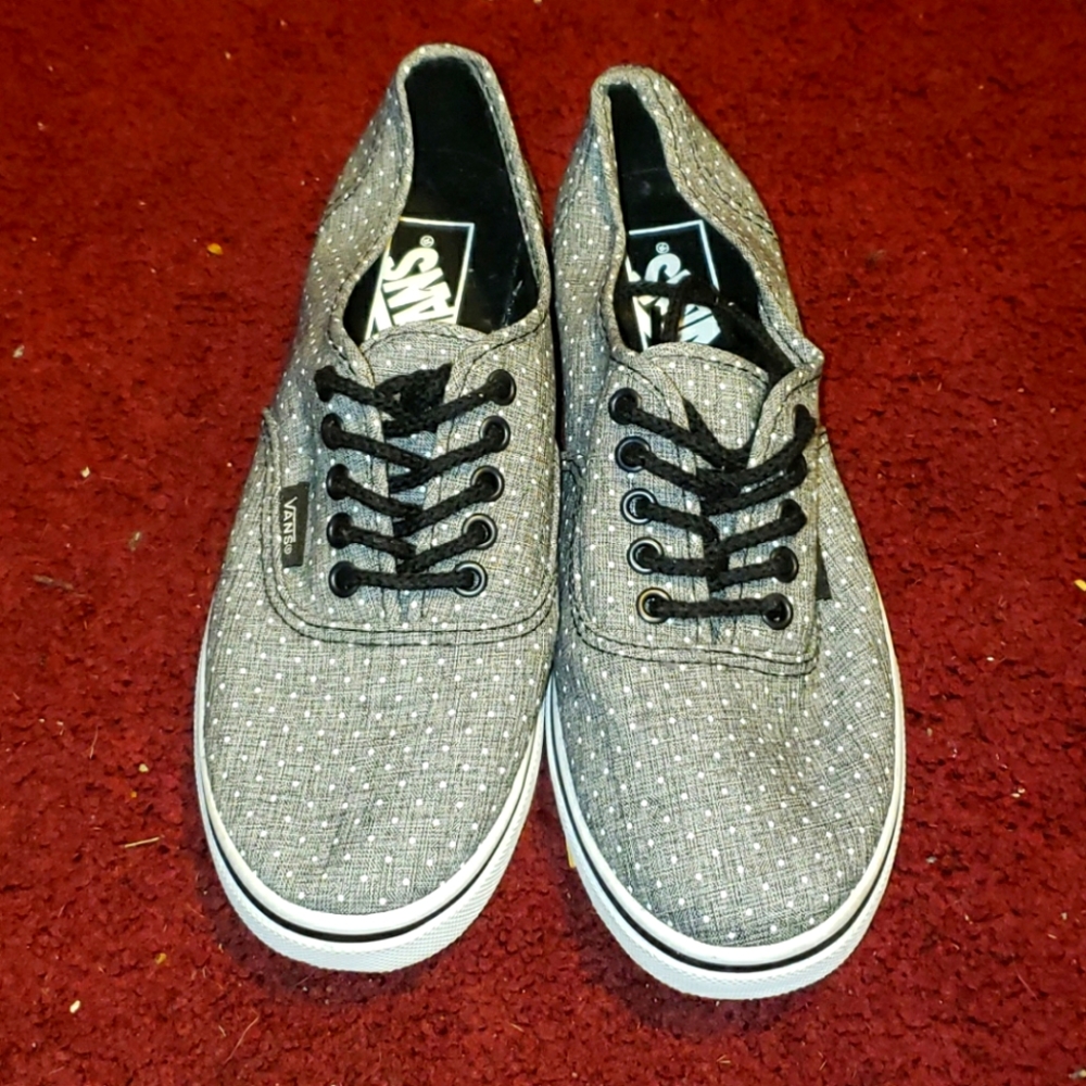 Vans grey polka dot sneakers